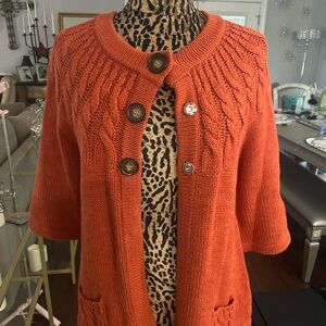 Ruff Hewn Women's Burnt Orange Cardigan
